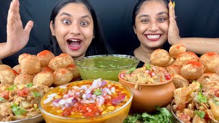 Eating Spicy Panipuri and Churmur Challenge with Another Bog Announcement 📣Food ChallengeMukbang [upl. by Abott430]