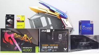 Jonsbo MOD3 water cooled COLORFUL RTX 4090 NB EXV  I912900K [upl. by Romilda657]