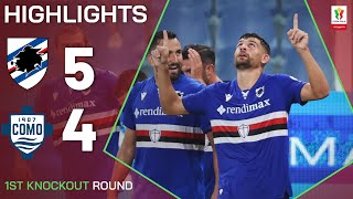 SAMPDORIACOMO 54 AP  HIGHLIGHTS  Blucerchiati are through  Coppa Italia Frecciarossa 202425 [upl. by Ahsoem682]