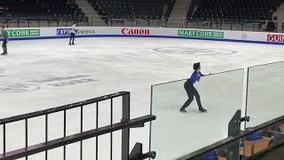 Kazuki TOMONO FS practice 4CC in Tallinn [upl. by Conrade14]