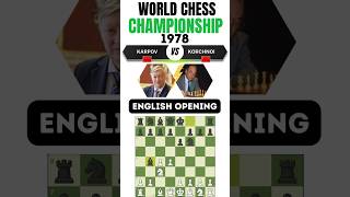 1978 World Chess Championship Karpov vs Korchnoi  chess shorts qchessclips [upl. by Darb]