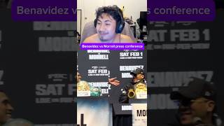 Benavidez vs Morrell press conference twitch streamer shorts [upl. by Oaoj18]