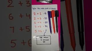 Can you solve this puzzle in 5 seconds🔥mathsriddles test yourIQ 💯crazyxyz ytshorts [upl. by Medor]