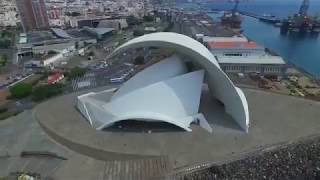 Auditorio de Tenerife  Santiago Calatrava  Islas Canarias España  19972003 © DRONEANDO13 [upl. by Johnna371]