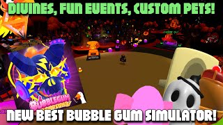 🫧NEW BEST BUBBLE GUM SIMULATOR ON ROBLOX ✨🥚🐶Roblox Bubble Gum Champions [upl. by Idnek]