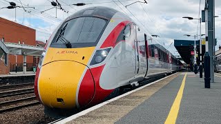 LNER Azuma 801203 At Doncaster From London KC To Edinburgh [upl. by O'Brien]