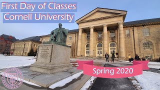 First Day of Classes at Cornell University  2020 Spring Semester [upl. by Lovell]