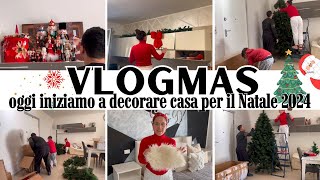 PRIMO VLOGMAS 2024 decoriamo la cucina montiamo l’albero di Natale debbyg Natale 🎅🏻 [upl. by Ahon]