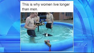 Why Women Live Longer Than Men Explained in One Meme [upl. by Bruno]