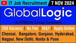 IT Job  Global Logic  HITACHI  7 NOV 2024  250 Vacancy  No Fee  Apply Online  in Tamil [upl. by Unni]