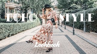 Bohemian Style inspired Lookbook  Herbst Lookbook 2018  Morning Elegance Fashion [upl. by Ahsirk231]