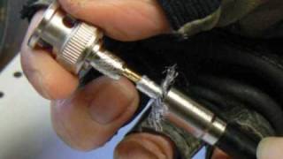 How to install a BNC Crimp On Connector [upl. by Ahsienad]