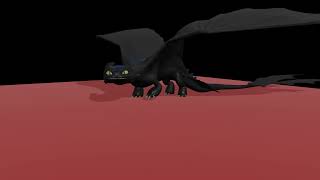 Toothless Alpha Mode HTTYD fan animation [upl. by Wayland]