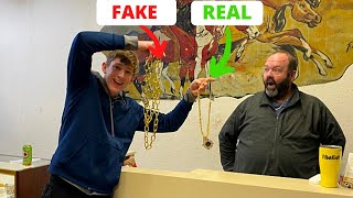 Can A Pawn Shop Tell The Difference Between A Real And Fake Gold Chain [upl. by Domeniga]