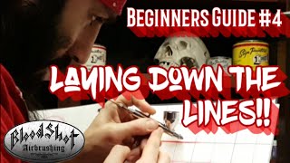 Airbrushing Tips for Beginners 4 Line WorkLongShortFatFineLightHeavy [upl. by Tuddor]