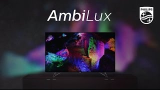 Philips AmbiLux TV Demo of all Ambilight Projection modes and halo sizes [upl. by Ahsie]