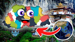 Bhutan  Geography amp Districts  Countries of the World [upl. by Eirrot]