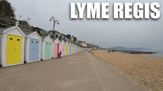 Lyme Regis  Dorset  England  Harbour Seafront amp Town Centre  4K Virtual Walk [upl. by Arita]