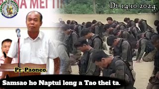 Pr Paoneo Speech  Samsao ten Pathen aw hethei ta 14oct2024 [upl. by Dierolf458]