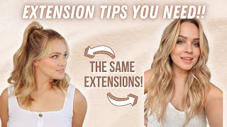 Hair Extension Hacks and Care you NEED to know  KayleyMelissa [upl. by Bolte]