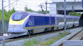 Trains at Ebbsfleet International HS1  4918 [upl. by Onitsuaf539]