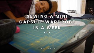 Sewing a Mini Capsule Wardrobe in a Week part 1 [upl. by Wilhelmina958]