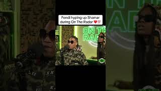 Fendi hyping up Shamar during On the Radar ❤️ shamar shamarmcco bape fendi ontheradarfreestyle [upl. by Arekahs222]