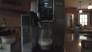 Delonghi Dinamica Plus Auto Coffee Machine 4K Realtime use [upl. by Poppas]