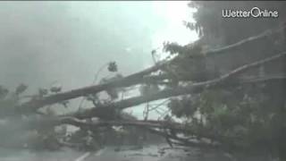 Unwetter mit Hagel in Südbayern [upl. by Ycnuahc]