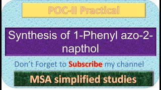 Synthesis 1Phenyl azo2napthol from Aniline by diazotization and coupling reactions [upl. by Keefe]