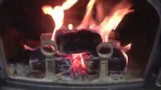 Cleanfire® Wood Bricks Burning with Firewood [upl. by Kaye]