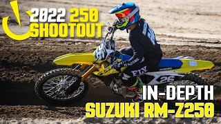 InDepth 2022 250 Shootout 2022 Suzuki RMZ250 [upl. by Esertak]