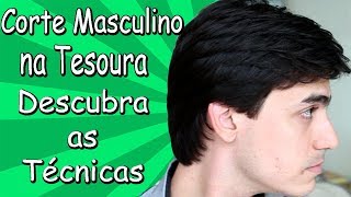 Corte de Cabelo Masculino com Tesoura Moisés Cabeleireiro [upl. by Leirbaj864]