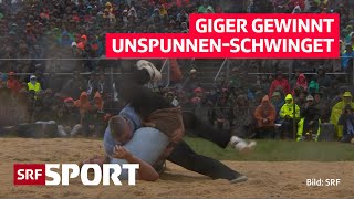 Giger gewinnt Schlussgang und wird UnspunnenSieger [upl. by Nabla]