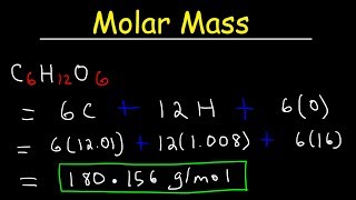 How To Calculate The Molar Mass of a Compound  Quick amp Easy [upl. by Binetta]