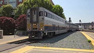 Amtrak CDTX 6963 leading Capital Corridor 728 at Emeryville Station amtrak amtrakcalifornia [upl. by Marcellina]