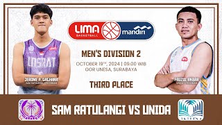 SAM RATULANGI vs UNIDA  3rd place Mens Division 2  Surabaya [upl. by Hinman849]