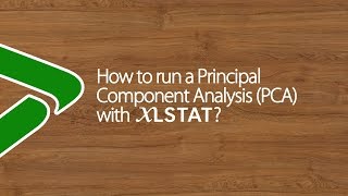 How to run a Principal Component Analysis PCA with XLSTAT [upl. by Ibmat670]