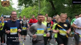 41 Rhein Ruhr Marathon Duisburg 05052024 Halbmarathonlauf Start [upl. by Hayikaz]