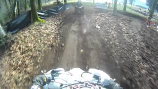 2014 Hangover Scrambles at Washougal MX January 1 2014 Helmet Cam Quads [upl. by Assinna]