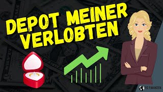 Ich zeige das Depot meiner Verlobten  Investiert seit ca 1 Jahr amp 7 Monaten Aktien traderepublic [upl. by Amii]