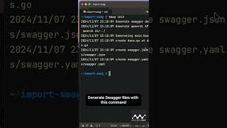 Golang how to add a swagger to your project [upl. by Nolram902]