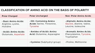 Polar and non polar amino acids with mnemonics [upl. by Igic]