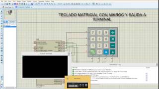 mikroc con teclado matricial o hexadecimal [upl. by Otrevire]