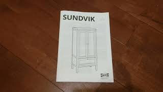 Ikea Wardrobe Sundvik Assembly [upl. by Erot322]