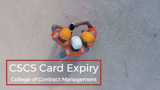 CSCS Card  Expiry [upl. by Nylinej638]