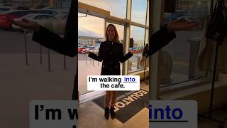 Im walking  the cafe  English Prepositions grammar english englishgrammar prepositions [upl. by Niple116]