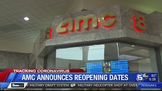 AMC announces reopening dates [upl. by Kcirtemed317]