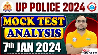 UP Police Constable 2024 UPP Constable 07 Jan Mock Test Weekly Test Analysis By Ankit Sir [upl. by Lowry]