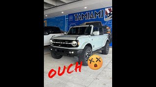 Loud AxleBack Exhaust Upgrade 20212022 Ford Bronco 27 V6 Twin Turbo Flowmaster Outlaw [upl. by Lesoj]